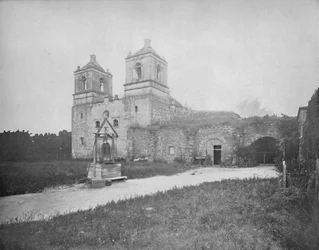 Oude Spaanse missie, San Antonio, Texas, c1897