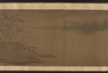 Oude bomen en koude kraaien, in de stijl van Zhao Danian, Yuan of Ming dynastie, 14e eeuw