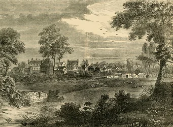 Oud Uitzicht op Kensington, rond 1750, c1876