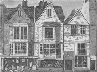 Oude huizen in St John Street, Clerkenwell, Londen, ca. 1811 1911