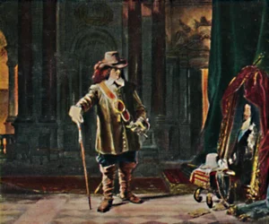Oliver Cromwell 1599-1658 - Schilderij van Schrader, 1934