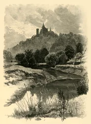 Op de Churnet, nabij Alton Towers, 1898