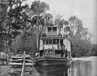 Op de Ocklawaha-rivier, Florida, c1897