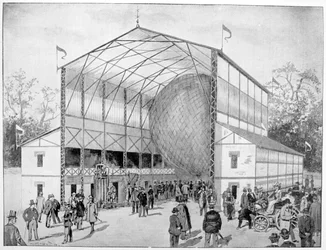 Een van de Grote Attracties van Vincennes, Parijs, 1900