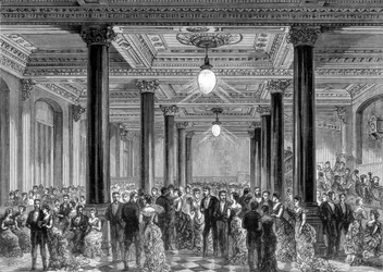 Opening soiree van de nieuwe kantoren van de Daily Telegraph, Fleet Street, Londen, 28 juni 1882