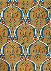 Ornamenten in panelen, Hof van de Moskee