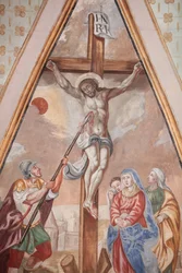 Onze-Lieve-Vrouw van Hemelvaart kerk. De kruisiging. Cordon Frankrijk