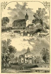 Paddington Kerk: 1750 en 1805, ca. 1876