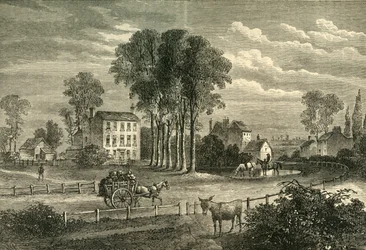 Paddington Green in 1750, ca. 1876