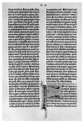 Pagina uit een Gutenberg-bijbel