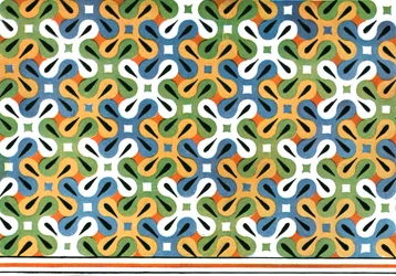 Geschilderd plafond in het graf van Amenemhet in Thebe, Egypte, 1928