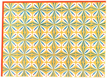 Geschilderd plafond in het graf van Hepuseneb, Thebe, Egypte, 1928