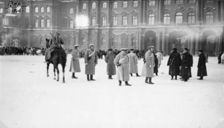 Paleisplein, Sint-Petersburg, Rusland, op Bloedige Zondag, 1905