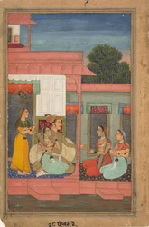 Panchama Ragini: Pagina uit een Ragamala-serie, ca. 1640