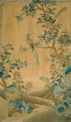 Paneel meubelstof, China, Qing-dynastie 1644-1911, 1750-1800