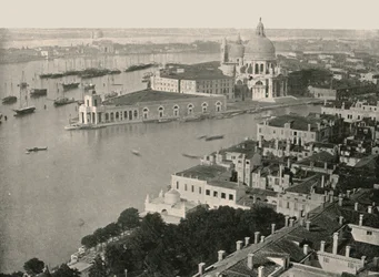 Panorama van de stad Venetië, Italië, 1895