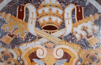Pauselijke wapenschilden - Vaticaans Museum - Rome, Italië