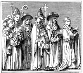 Paus Johanna, 15e eeuw, 1849