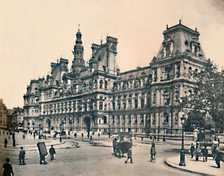 Parijs. - Het stadhuis. - LL, ca. 1910