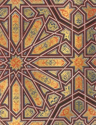 Deel van het plafond van de portiek van de vijverhof, 1907