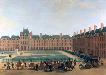 Passage van de koning en de regent, de Place Royale, ca. 1655
