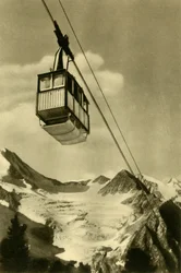 Patscherkofelbahn, Innsbruck, Tirol, Oostenrijk, ca. 1935