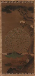 Pauw, pioenen en den, Edo-periode, 1615-1868