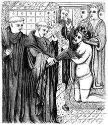 Boetedoening van Hendrik voor het heiligdom van Thomas a Becket