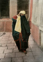 Persane in stadskleding, 1900