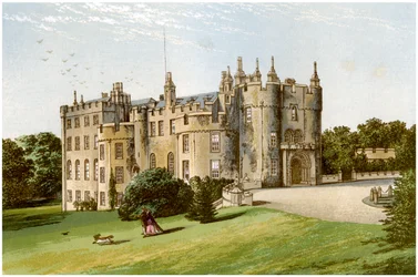 Picton Castle, Pembrokeshire, Wales, huis van de familie Phillips