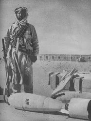 Schilderachtige bewaker van de Iraakse grens, 1941