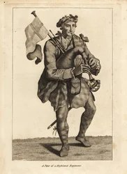 Pijper van een Hooglandregiment