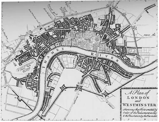 Plan van Londen en Westminster, 1749 1903