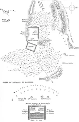 Plan van de Slag bij Hasheen, 20 maart 1885, c1885