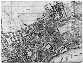 Plan van de parochie van St Giles, Londen
