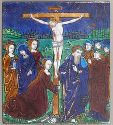 Plaquette met de kruisiging, Frans, 16e eeuw