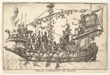 Orpheus geleid door Bacchus, uit de serie De pracht