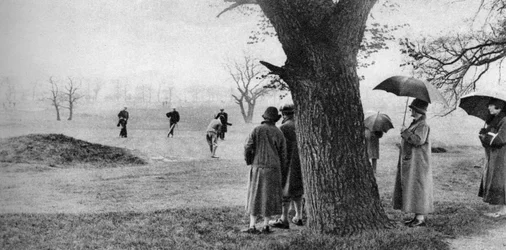 Golf spelen op Tooting Bec Common, Londen, 1926-1927