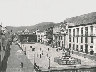 Plaza de la Candelaria, Santa Cruz de Tenerife, Canarische Eilanden, Spanje, 1895