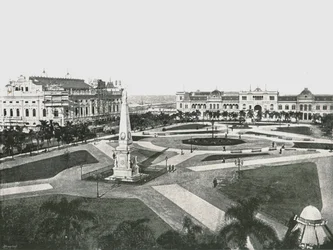 Plaza de la Victoria, Buenos Aires, Argentinië, 1895