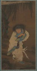 Dichter en kluizenaar Hanshan, 1400s