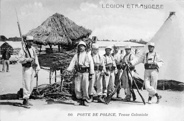 Politiebureau, Algerije, 1910