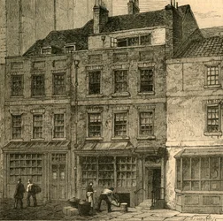 Popes Huis, Plough Court, Lombard Street 1860, 1897
