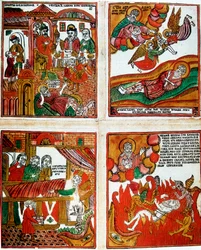 Populaire Russische religieuze prent, 19e eeuw