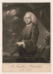 Portret van Benjamin Franklin (1706-1790)