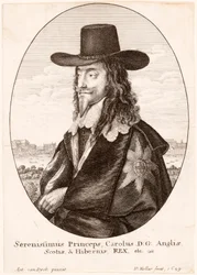 Portret van Karel I, uitgegeven 1649