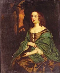 Portret van Ehrengard Melusine von der Schulenburg 1667-1743, hertogin van Kendal, begin 19e eeuw
