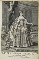 Portret van keizerin Anna Ioannovna 1693-1740, 1730