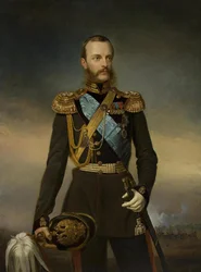 Portret van Groothertog Michael Nikolaevich van Rusland 1832-1909, begin 1860s