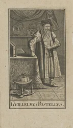Portret van Guillaume Postel 1510-1581, voor 1740